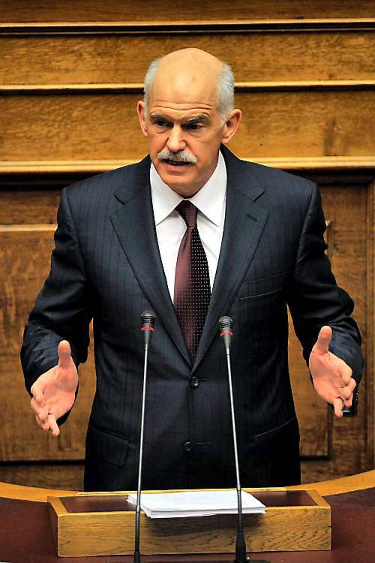 George Papandreou, primer ministro de Grecia. AFP LOUISA GOULIAMAKI