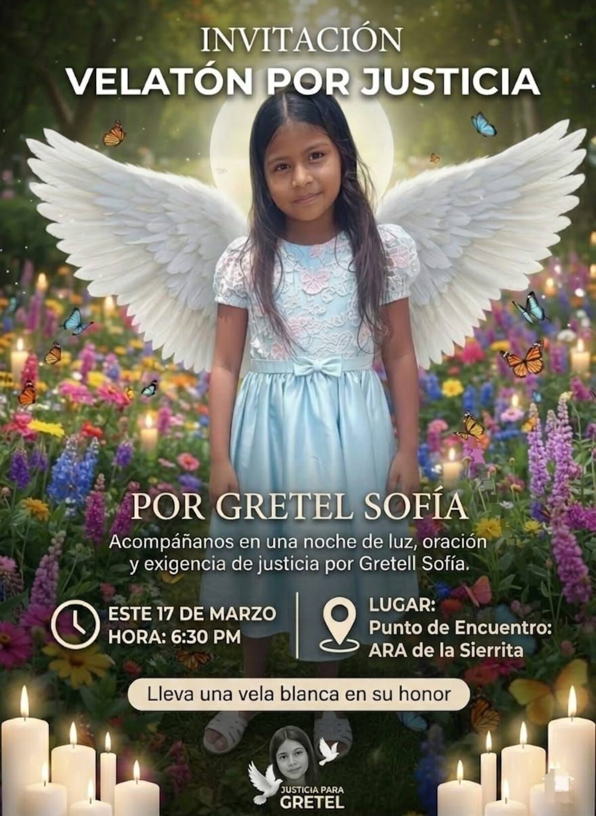 Grettel Sofía, muerta por bala perdida en Cartagena.