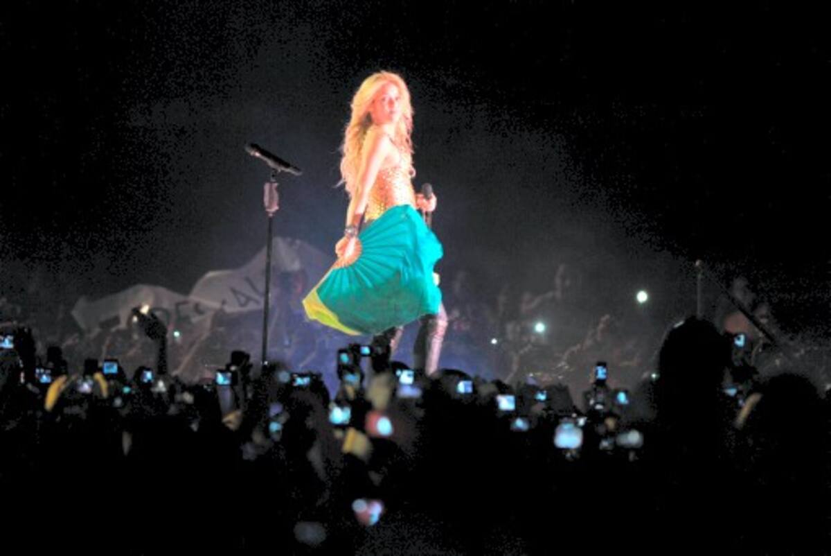 Shakira ya está en Cartagena. En contados momentos estará en la Loma del Peyé. AFP