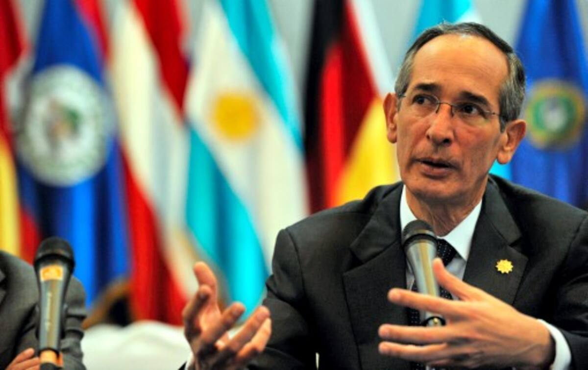 Álvaro Colom, presidente de Guatemala. AFP RODRIGO ARANGUA