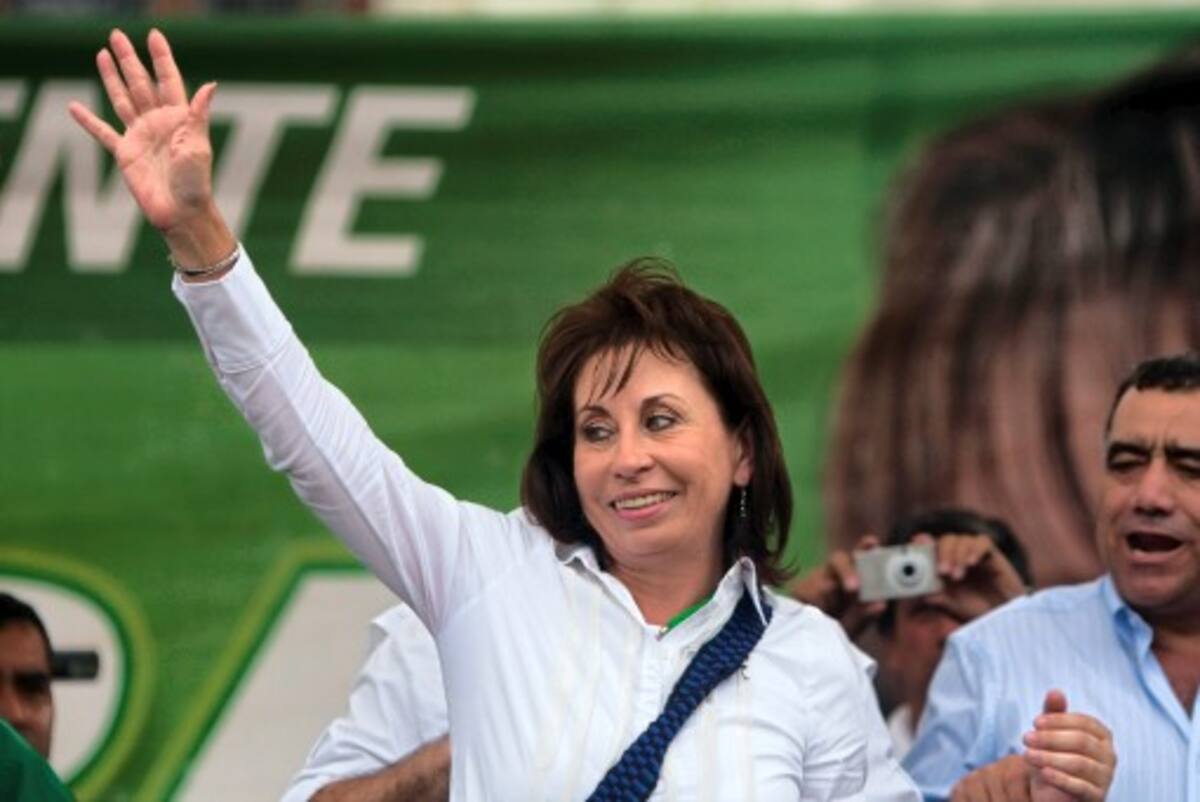 Sandra Torres se divorció del presidente Álvaro Colom para poder aspirar a la Presidencia de la República.residencia de Guatemala. ARCHIVO