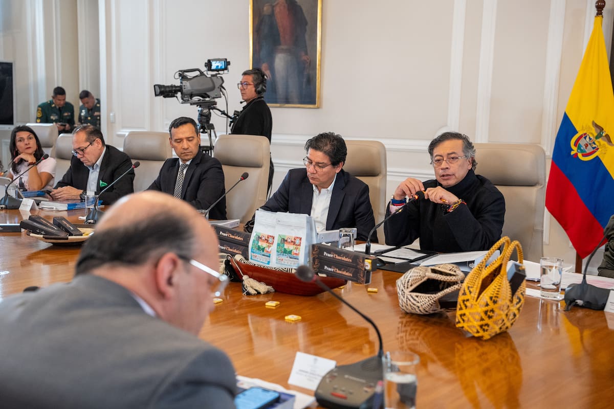 Gustavo Petro en el Consejo de Ministros del 16 de marzo. // Foto: cortesía de Presidencia.