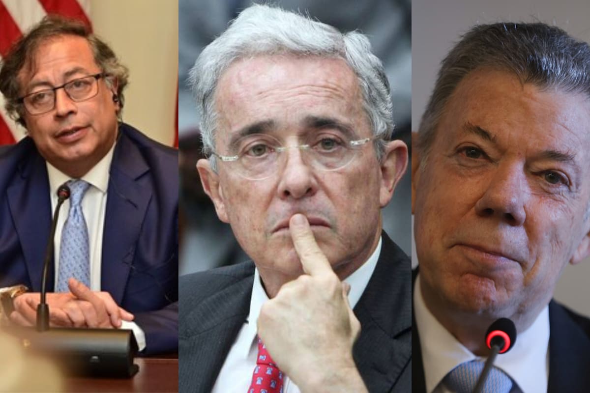 Uribe asegura que Colombia está en “un naufragio” por culpa de Petro y Santos