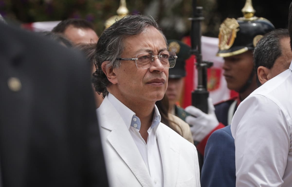Bogotá. Agosto 07 de 2026. El presidente Gustavo Petro realizó el acto protocolario de despedida de la Casa de Nariño, tras culminar su periodo presidencial.(Colprensa – Catalina Olaya)