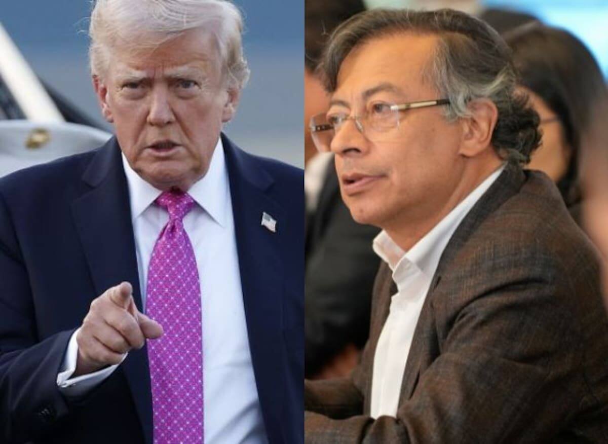 Gustavo Petro y Donald Trump. // EFE y cortesía de Presidencia