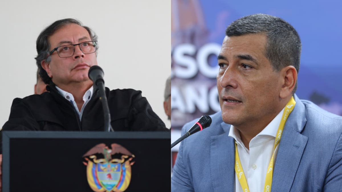 El presidente Gustavo Petro y el alcalde de Cartagena, Dumek Turbay. // Ilustración.