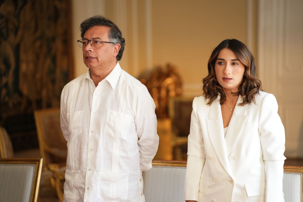 El presidente de la República, Gustavo Petro, junto a Laura Sarabia, ministra de Relaciones Exteriores. // Foto: Cortesía - Presidencia.
