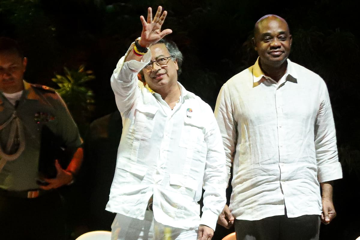 Gustavo Petro y Luis Gilberto Murillo. // Foto: Colprensa.