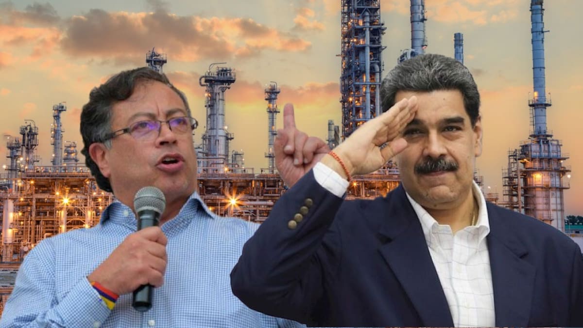 Gustavo Petro, presidente de Colombia, y Nicolás Maduro, presidente de Venezuela.