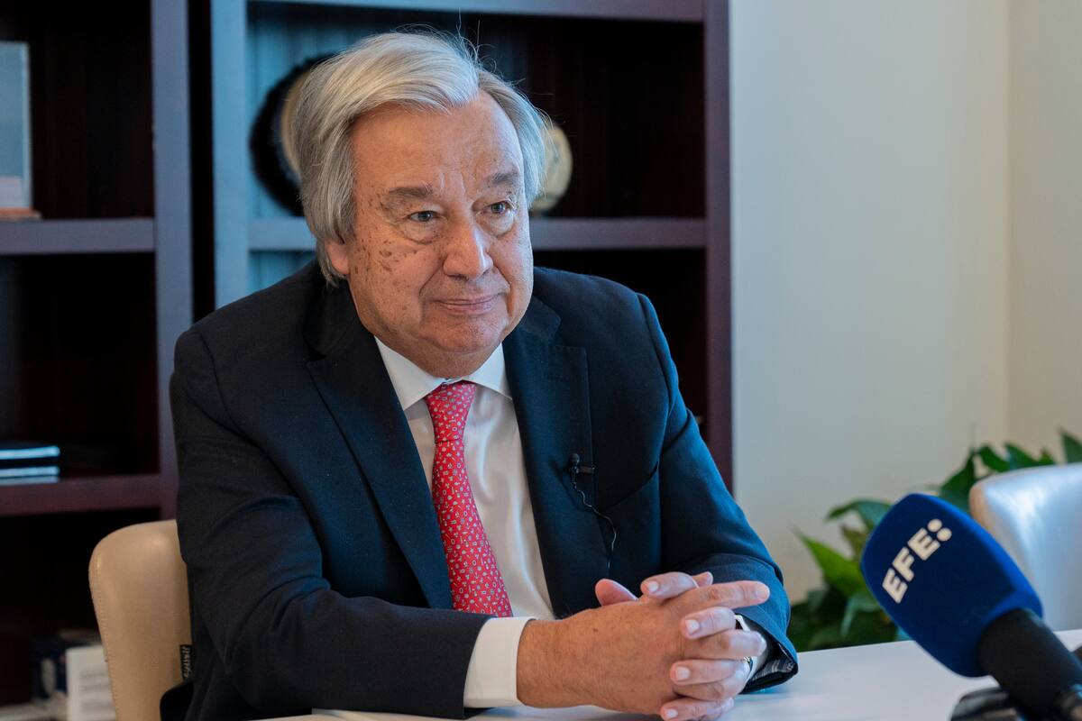 Fotografía del secretario general de Naciones Unidas, António Guterres. EFE/ Ángel Colmenares