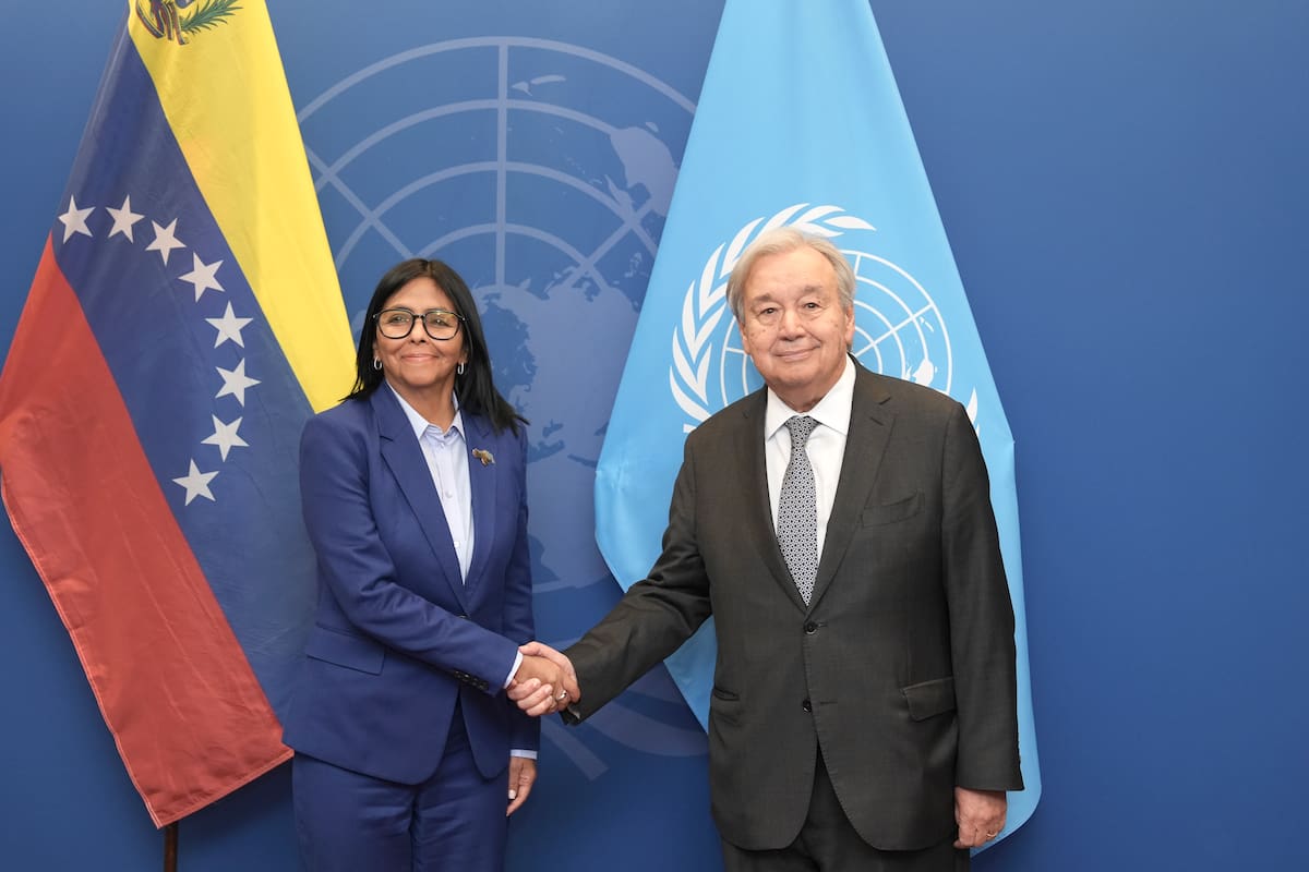 Guterres recibe a Delcy Rodríguez en la ONU antes de su reunión con Trump: ¿de qué hablaron?