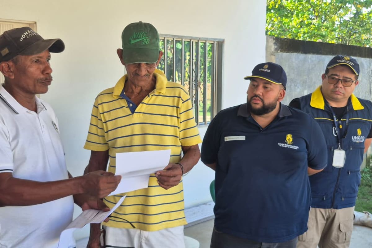 UNGRD compensa a familias de La Mojana por obras en el Canal de La Esperanza