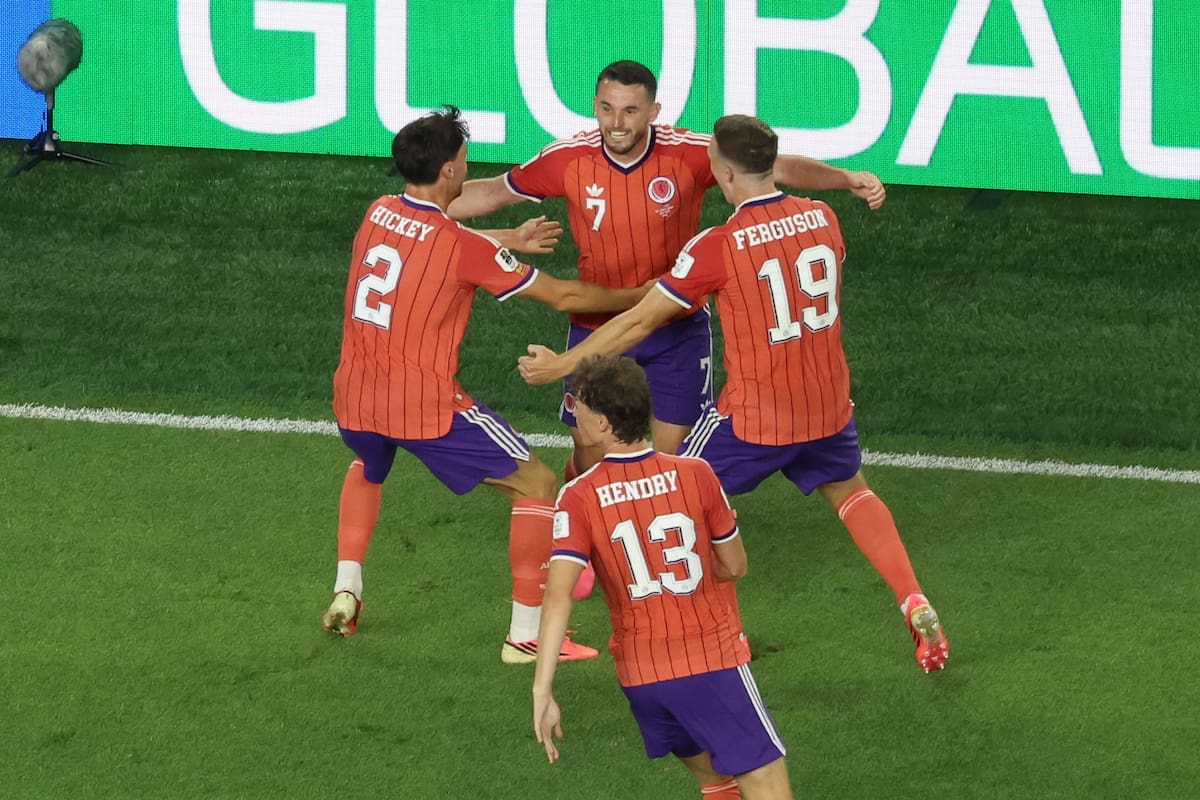 Escocia sufrió para sumar sus primero tres puntos en el Mundial ante una dura Haití. //Foto, AP: Mark Stockwell