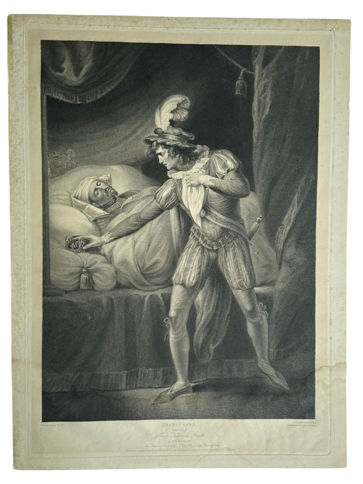 Hal toma la corona de Henry IV.