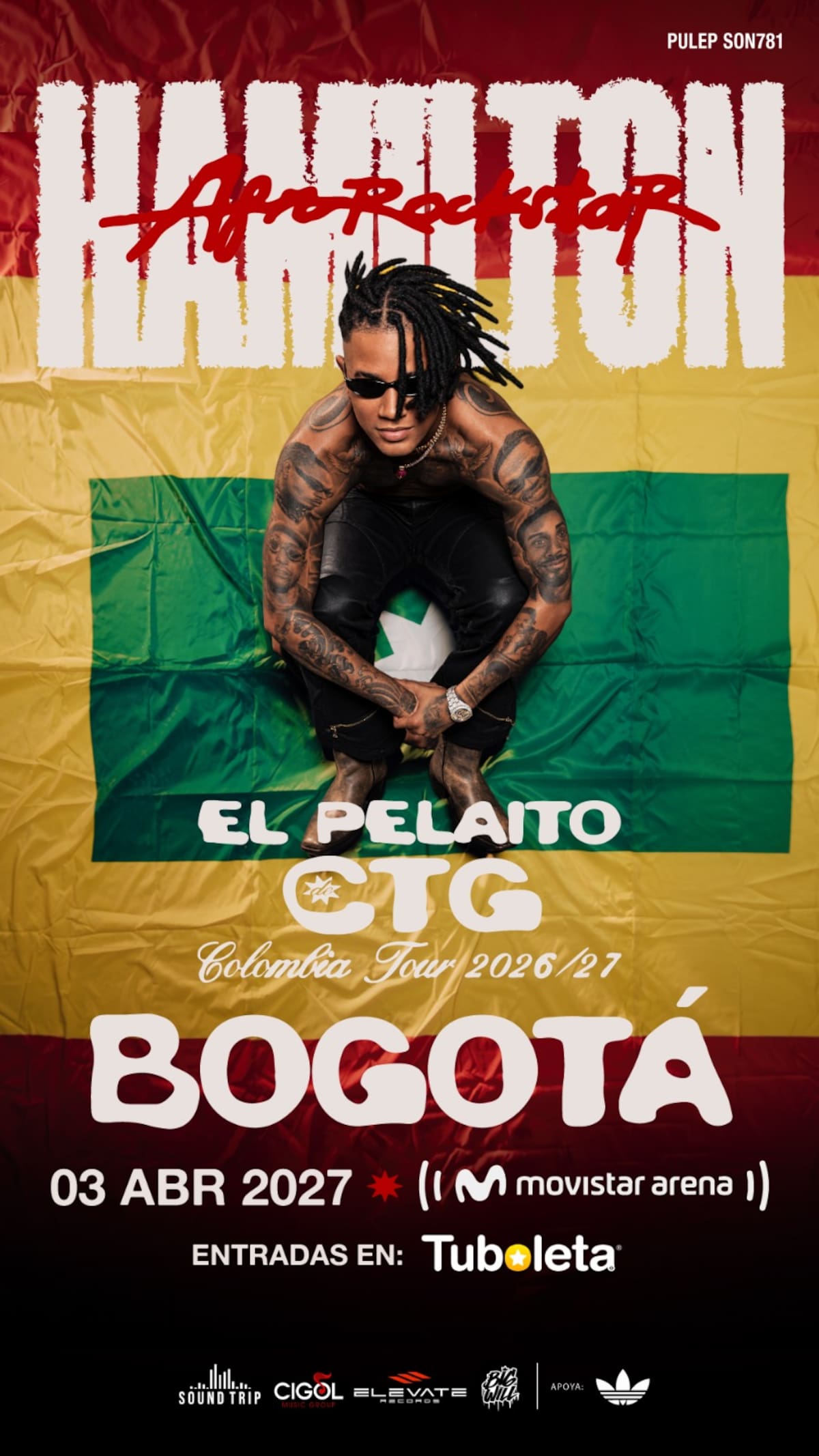 Hamilton anuncia su debut en el Movistar Arena. //Fotos: Cortesía Agencia Noujau