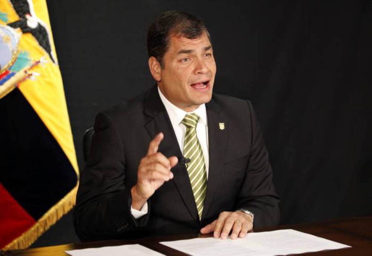 Rafael Correa, presidente de Ecuador. AFP HO