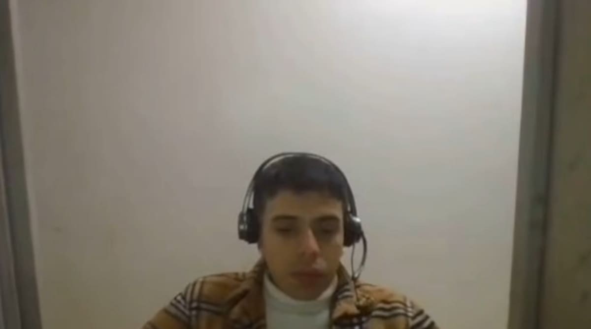 Harol Daniel Barragán Ovalle será condenado a 21 años y 4 meses de prisión por magnicidio de Miguel Uribe Turbay. // Foto: captura de pantalla de video compartido por la Fiscalía General de la Nación.