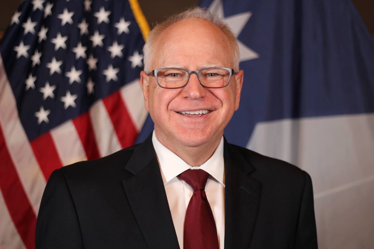 Tim Walz, gobernador desde 2019, cargo para el que fue reelegido en 2022. //EFE