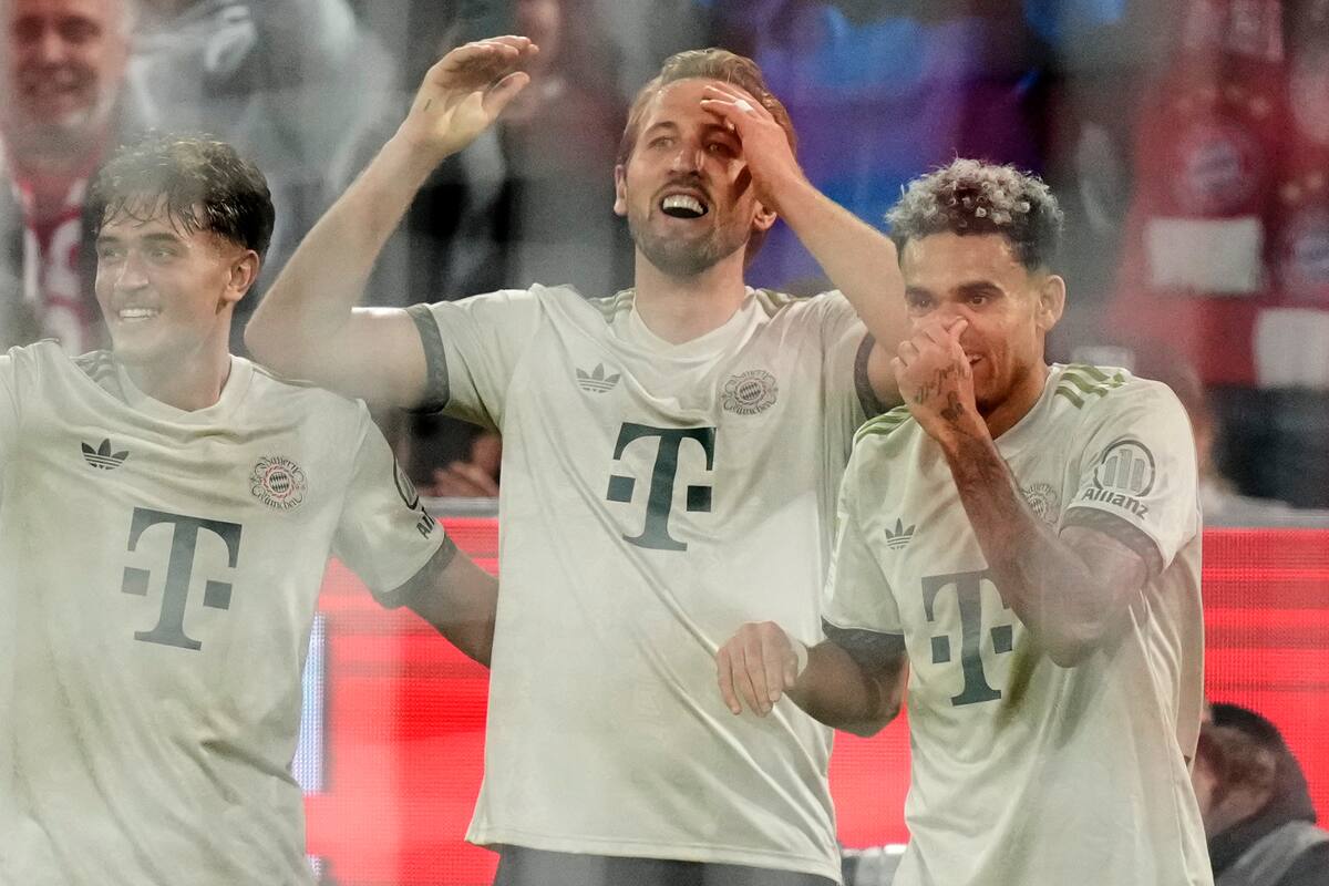 Harry Kane y Luis Díaz han montado una gran sociedad en el Bayern Múnich. //Foto, AP: Matthias Schrader