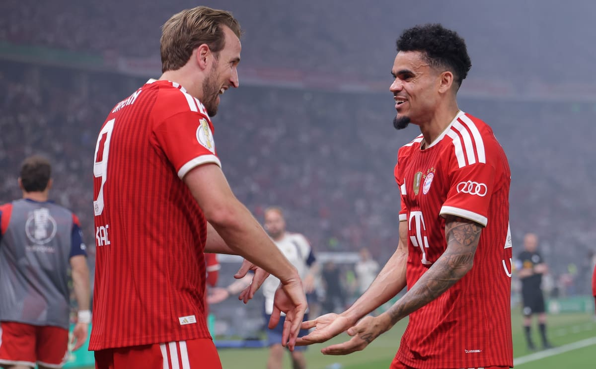Harry Kane y Luis Díaz han hecho una gran sociedad en el Bayern Múnich en Alemania. //Foto, EFE: CHRISTOPHER NEUNDORF