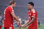 La foto viral que compartió Bayern Múnich de Harry Kane y Luis Díaz con el Balón de Oro