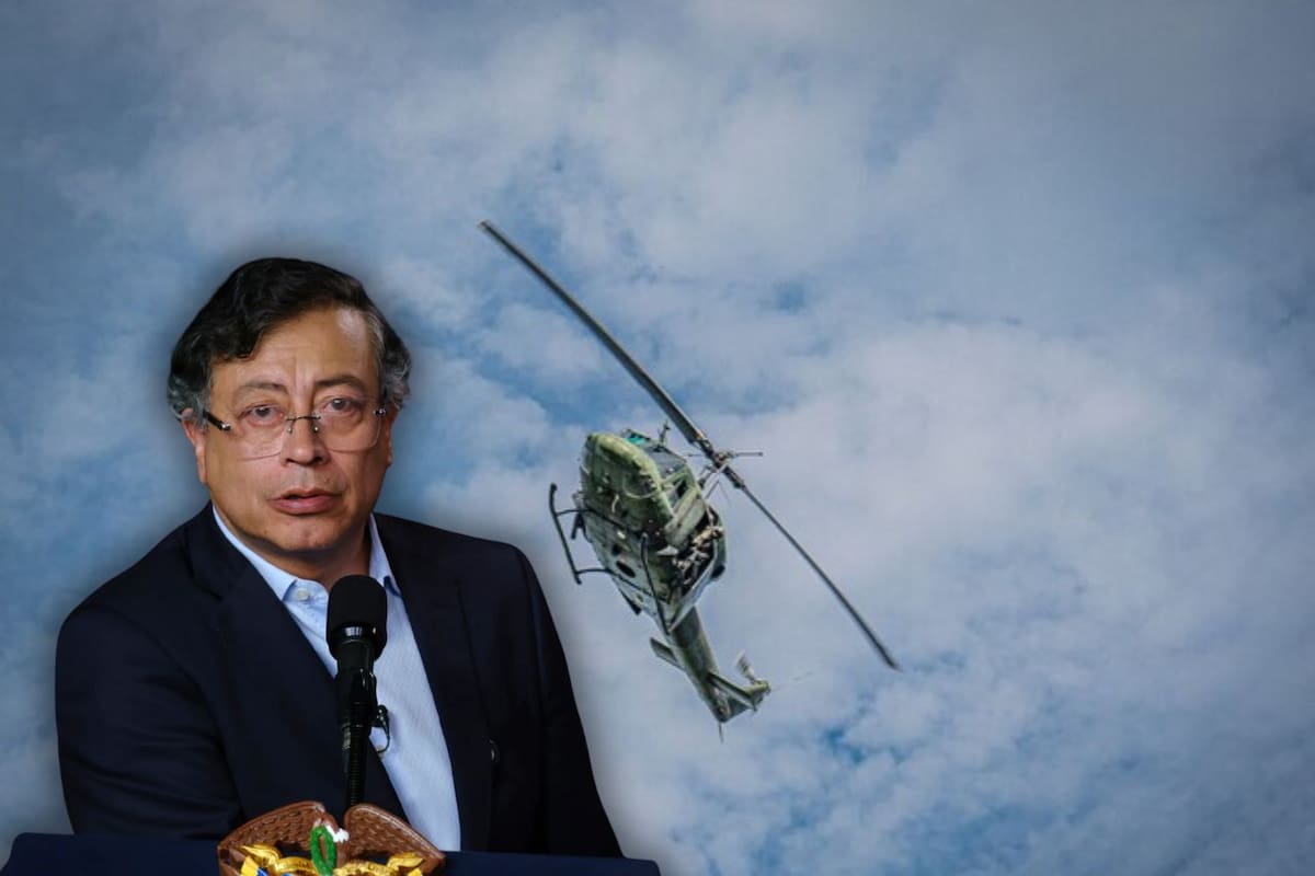 Suspenden soporte técnico al helicóptero de Gustavo Petro: esta es la razón