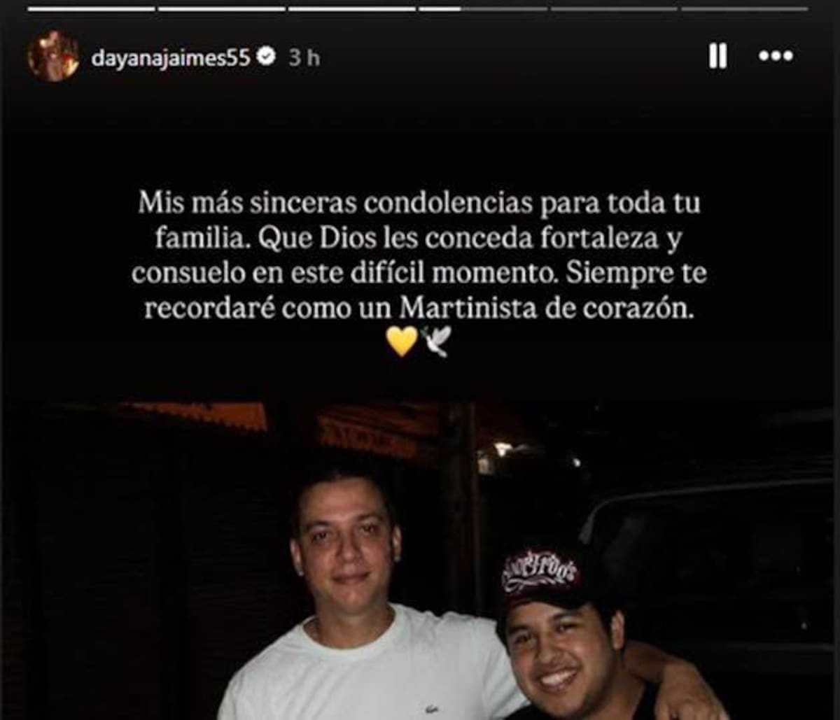 Dayana Jaimes compartió una foto de Henry Ocando junto a Martín Elías, en sus redes sociales, // Foto: Instagram-