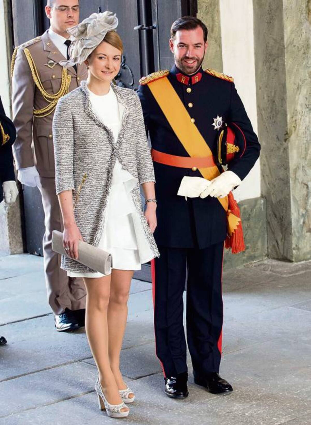 Guillaume, gran duque de Luxembourg y la condesa Stephanie de Lannoy. AFP