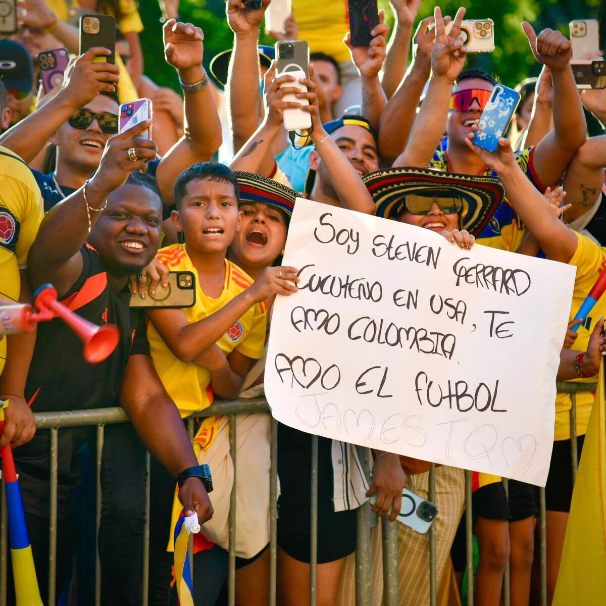 Muchos colombianos en Houston.