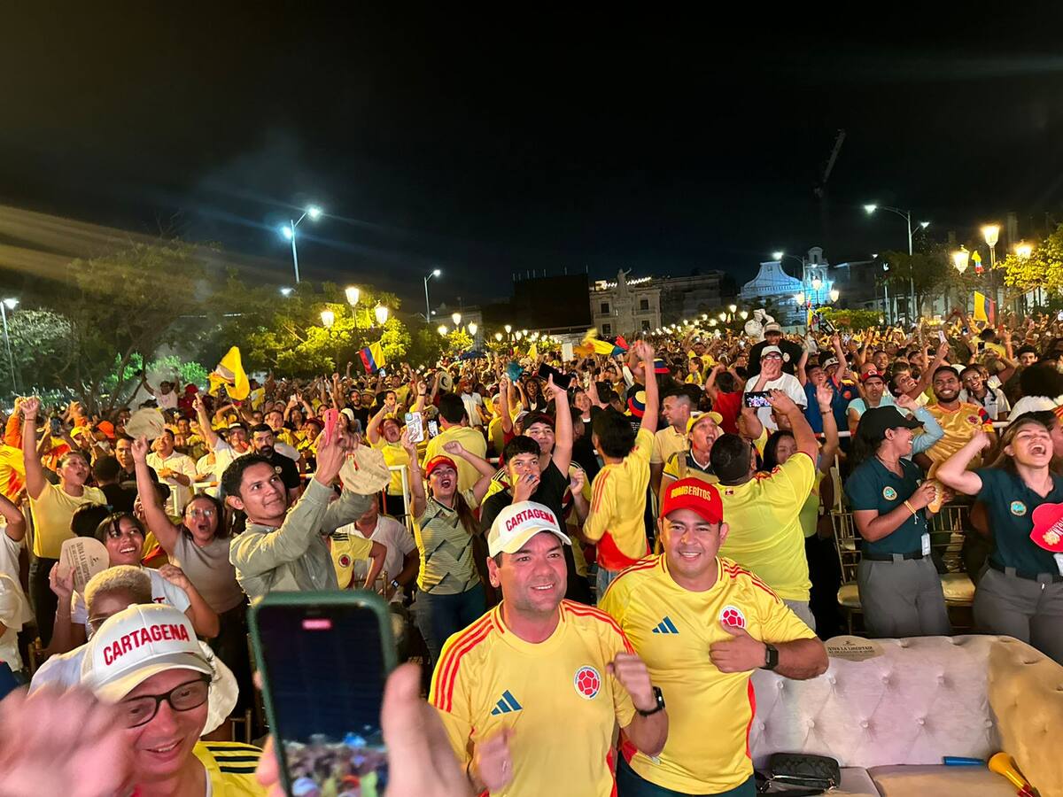 Hinchas de la Selección Colombia en Cartagena. // Nayib Gaviria