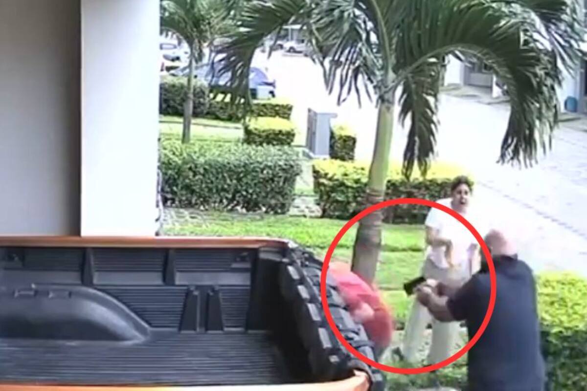 Video: Hombre le dispara 10 veces a su vecino tras discusión entre sus esposas