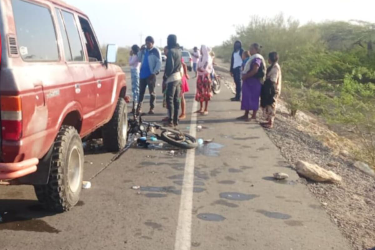 Hombre wayú falleció tras quedar debajo de una camioneta en accidente de tránsito