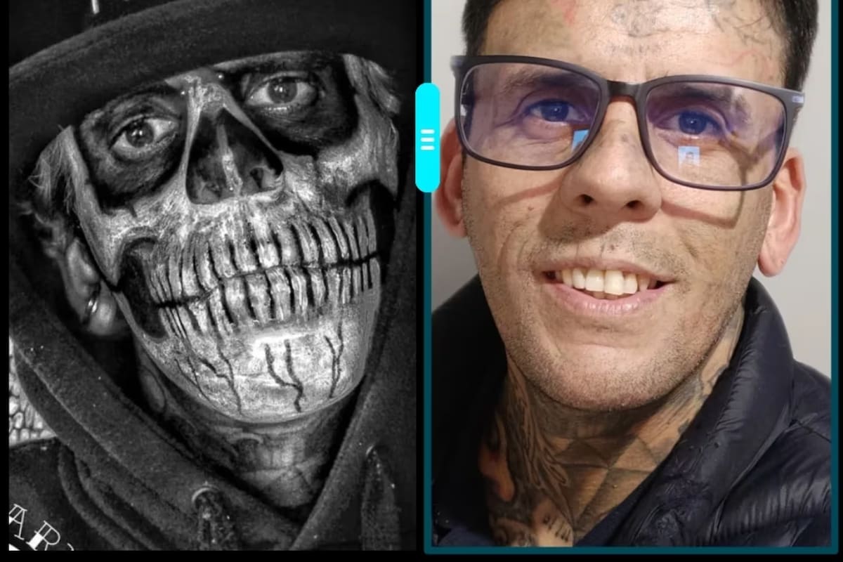 Fotos del antes y después: el radical cambio del hombre más tatuado, hoy predicador
