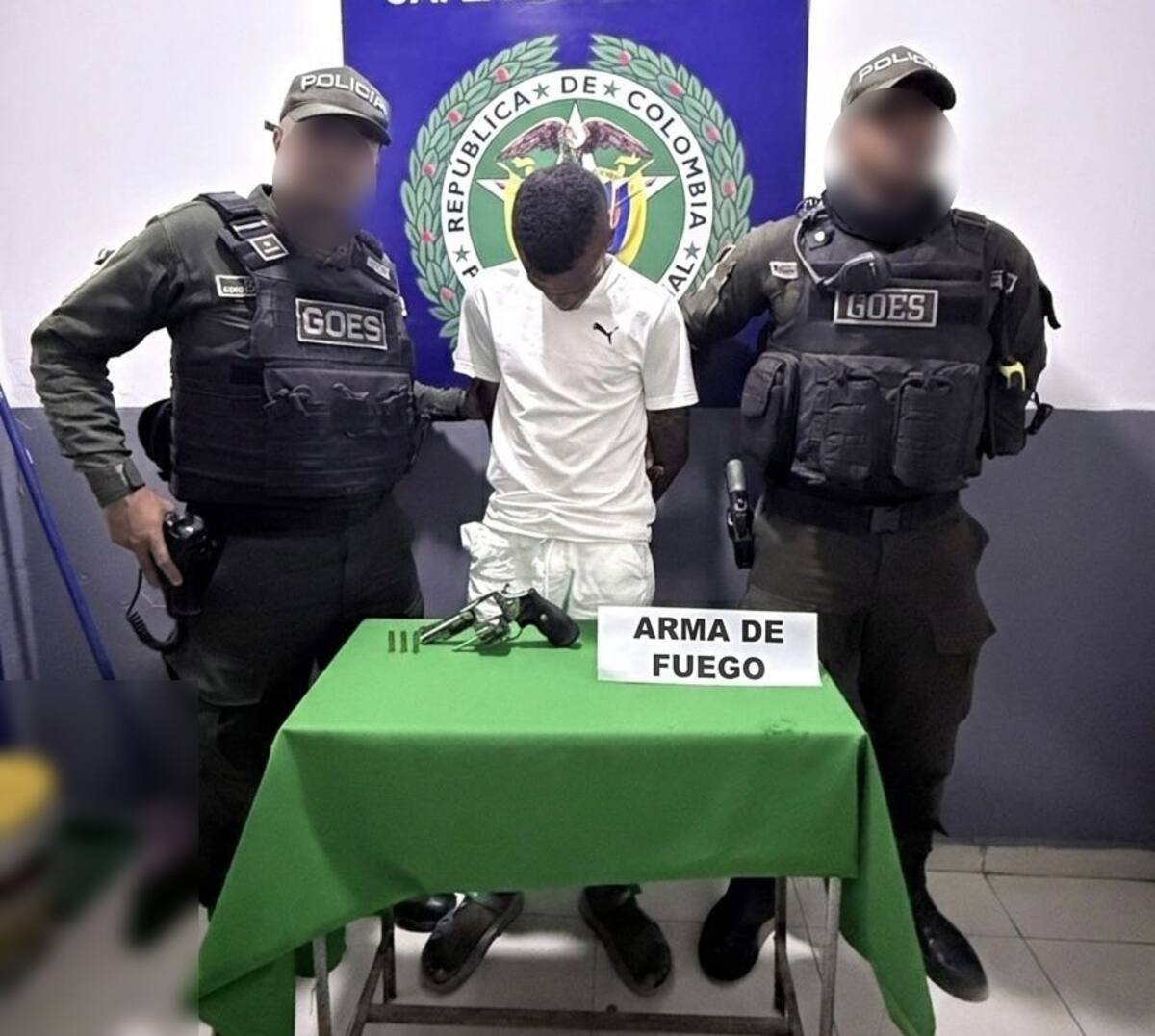 El joven, de 20 años, identificado preliminarmente bajo el alias de ‘el Vaquerito’. // FOTO: POLICÍA NACIONAL.