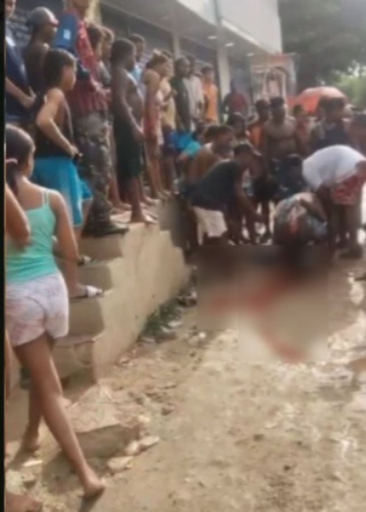 Ataque a bala en el barrio Olaya Herrera. // Foto: captura de video