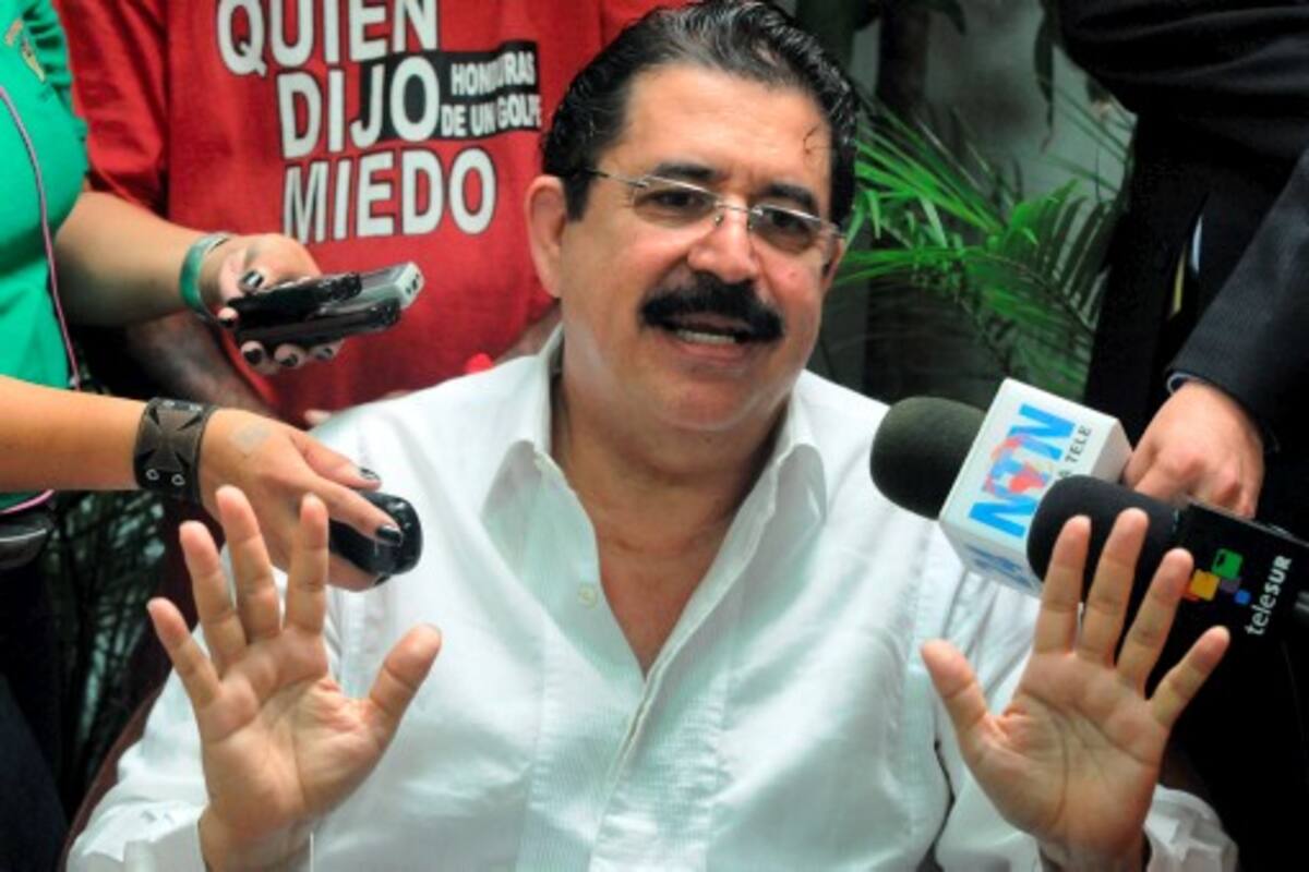 Manuel Zelaya, expresidente de Honduras. AFP ORLANDO SIERRA