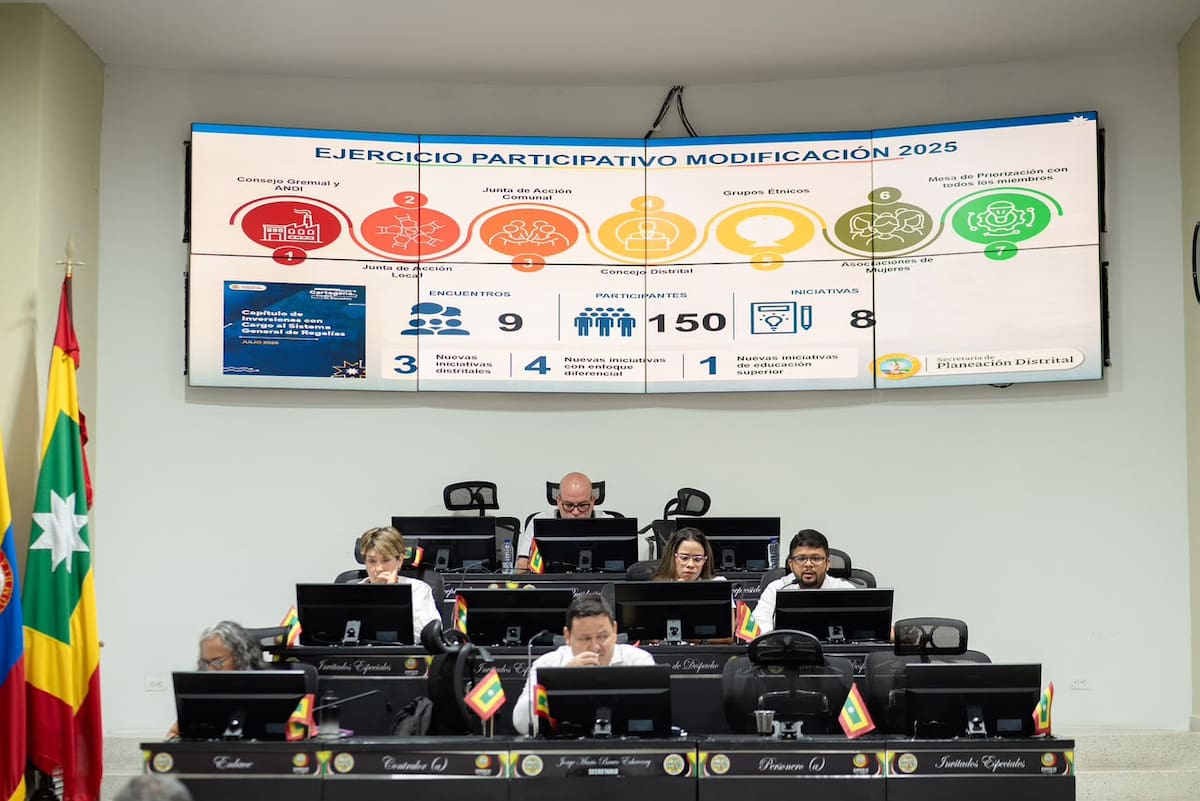 En el Concejo Distrital se llevó a cabo la audiencia pública del Proyecto de Acuerdo 117 de 2026, iniciativa que busca modificar el Capítulo de Inversiones con Cargo al Sistema General de Regalías del Plan de Desarrollo 2024-2027 para incorporar la construcción y dotación del nuevo Hospital de Pasacaballos. // Foto: Cortesía - Concejo Distrital.