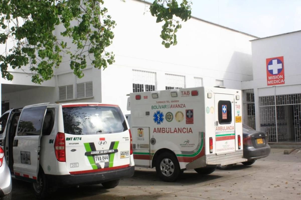 La víctima fue atendida inicialmente en el Hospital de Turbaco.