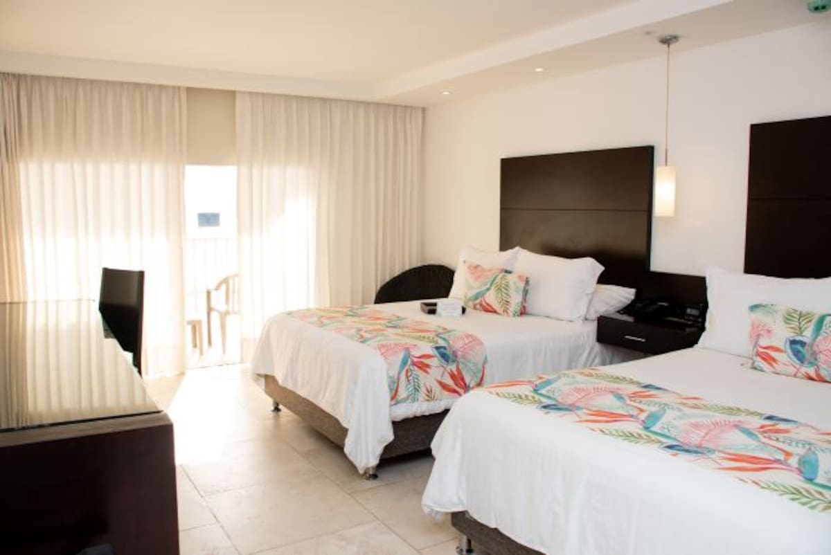 Confortable habitación del Hotel Capilla del Mar.