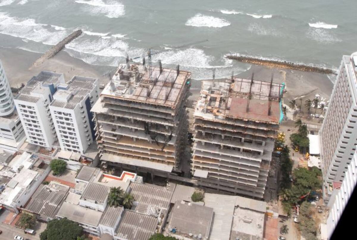 Panorámica de las obras del Sheraton Cartagena. JULIO CASTAÑO - EL UNIVERSAL