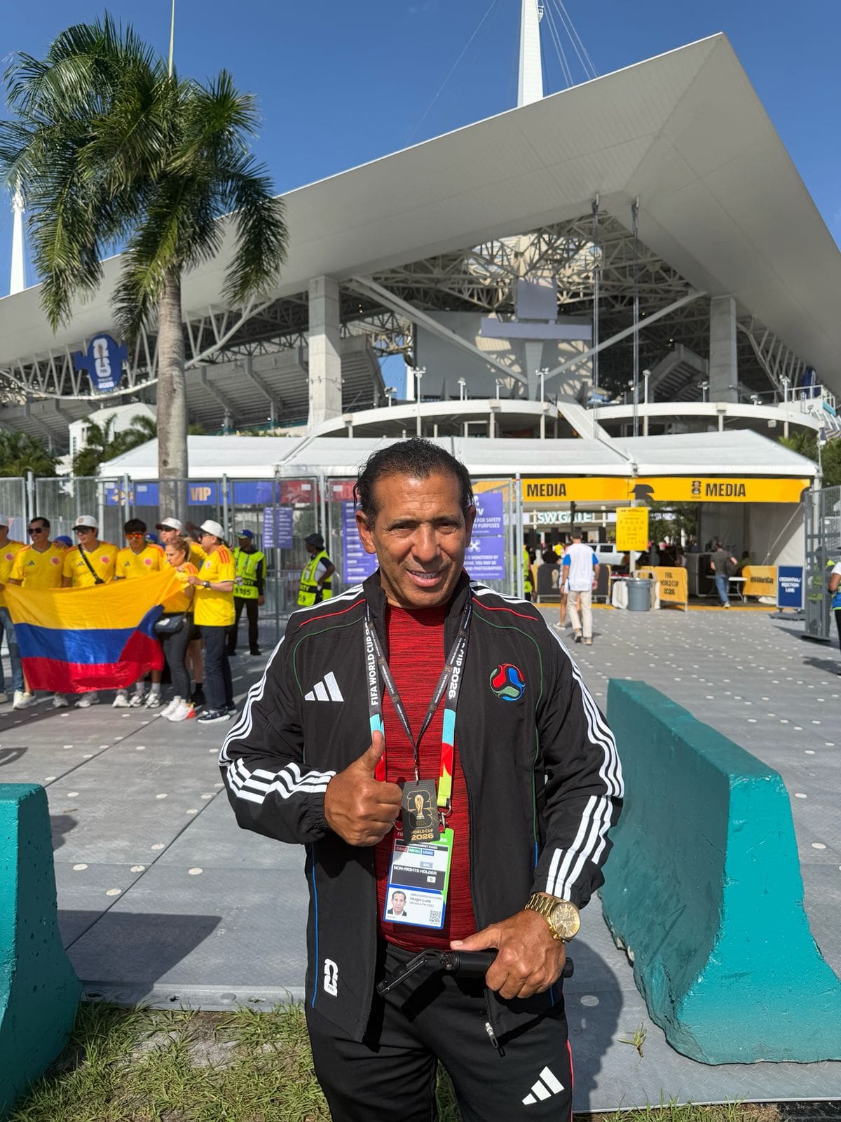 Hugo Luis Urruchurtu sigue a la Selección Colombia luego de un grave accidente. //Foto: Cortesía.