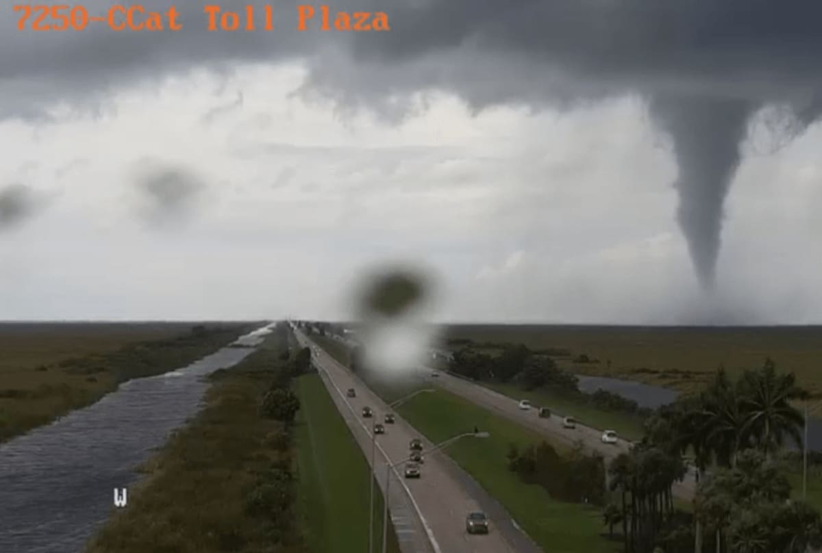 Huracán Milton desata peligrosos tornados en su camino hacia la Florida.