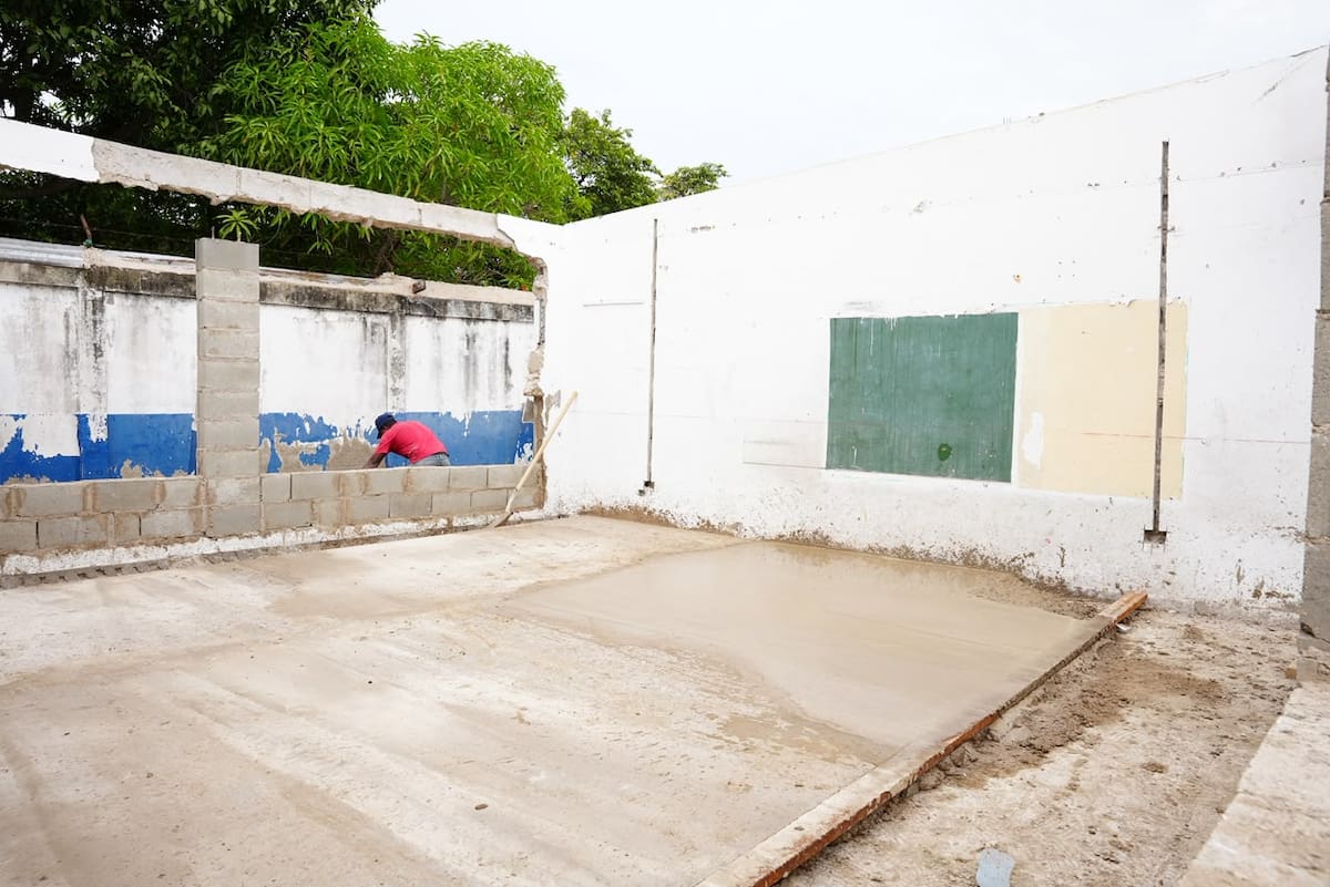 En ambas sedes se harán adecuaciones en los patios // Cortesía: Alcaldía de Cartagena.
