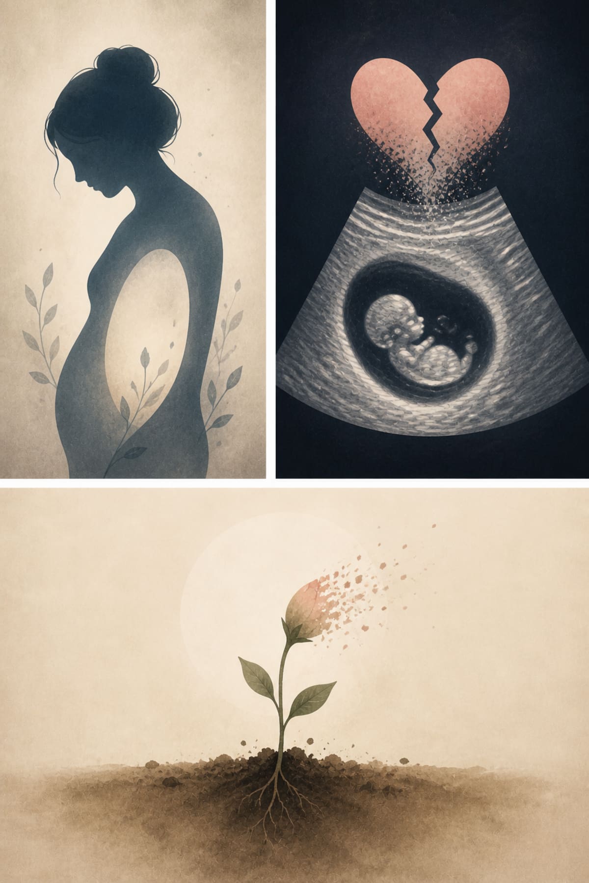 El aborto espontáneo es la causa más común de pérdida del embarazo: afecta a aproximadamente uno de cada cuatro embarazos. // ilustración realizada con IA