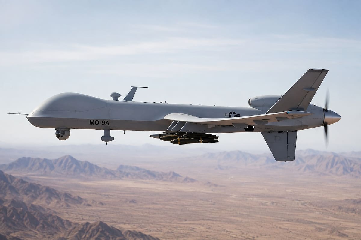 Estados Unidos entregará tres drones MQ-9A Reaper a Colombia para reforzar la seguridad
