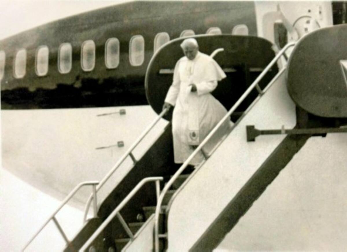 Imágenes de archivo de la visita del Papa Juan Pablo II a Colombia en julio de 1986. (Colprensa-Archivo).