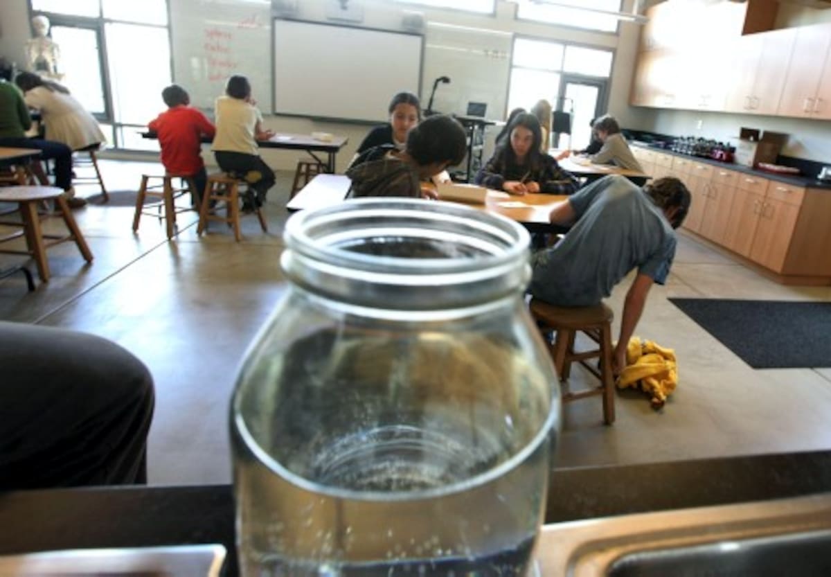 En uno de los suburbios urbanos de Seattle, una pequeña escuela elemental pretende no usar más el agua potable de la red municipal ni el alcantarillado. AP