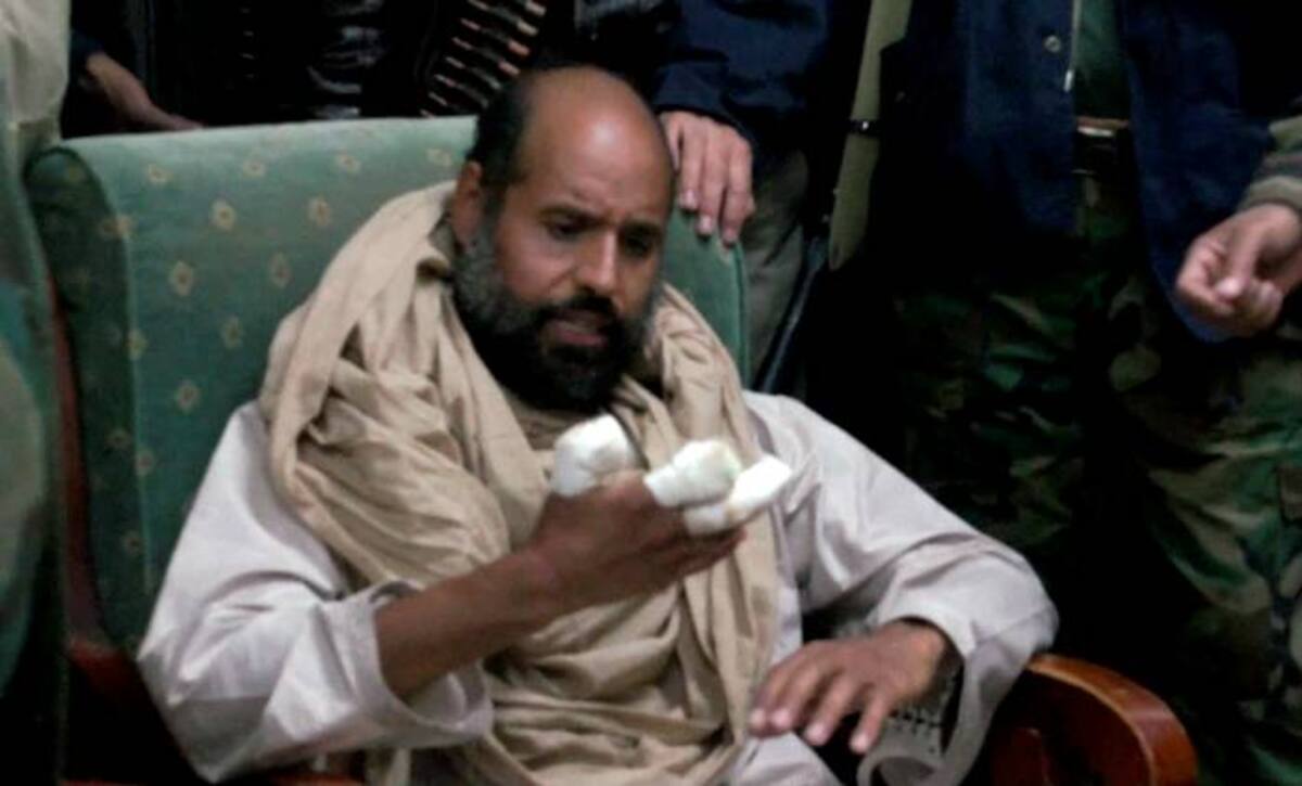 Seif al Islam, hijo de Muamar al Gadafi. AP