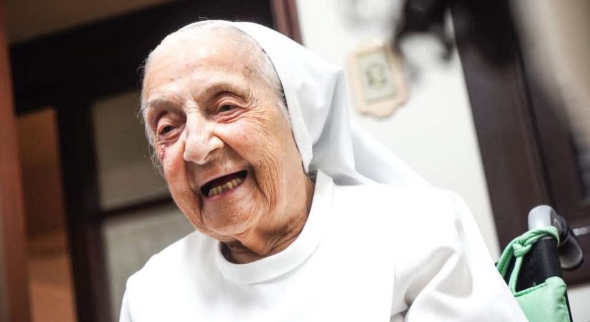 Falleció la monja Inah Canabarro, a los 116 años. // Foto: redes sociales