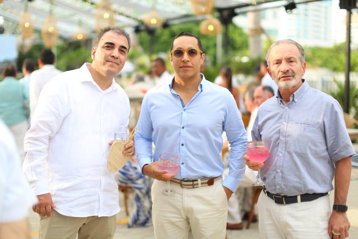 Santiago Franco, José María Pérez y Óscar Uribe.